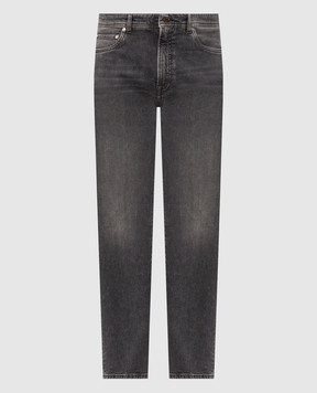 Peserico Grey jeans with logo patch R54717L71Q04280
