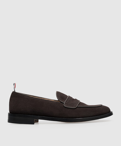 Braune Wildleder-Loafer