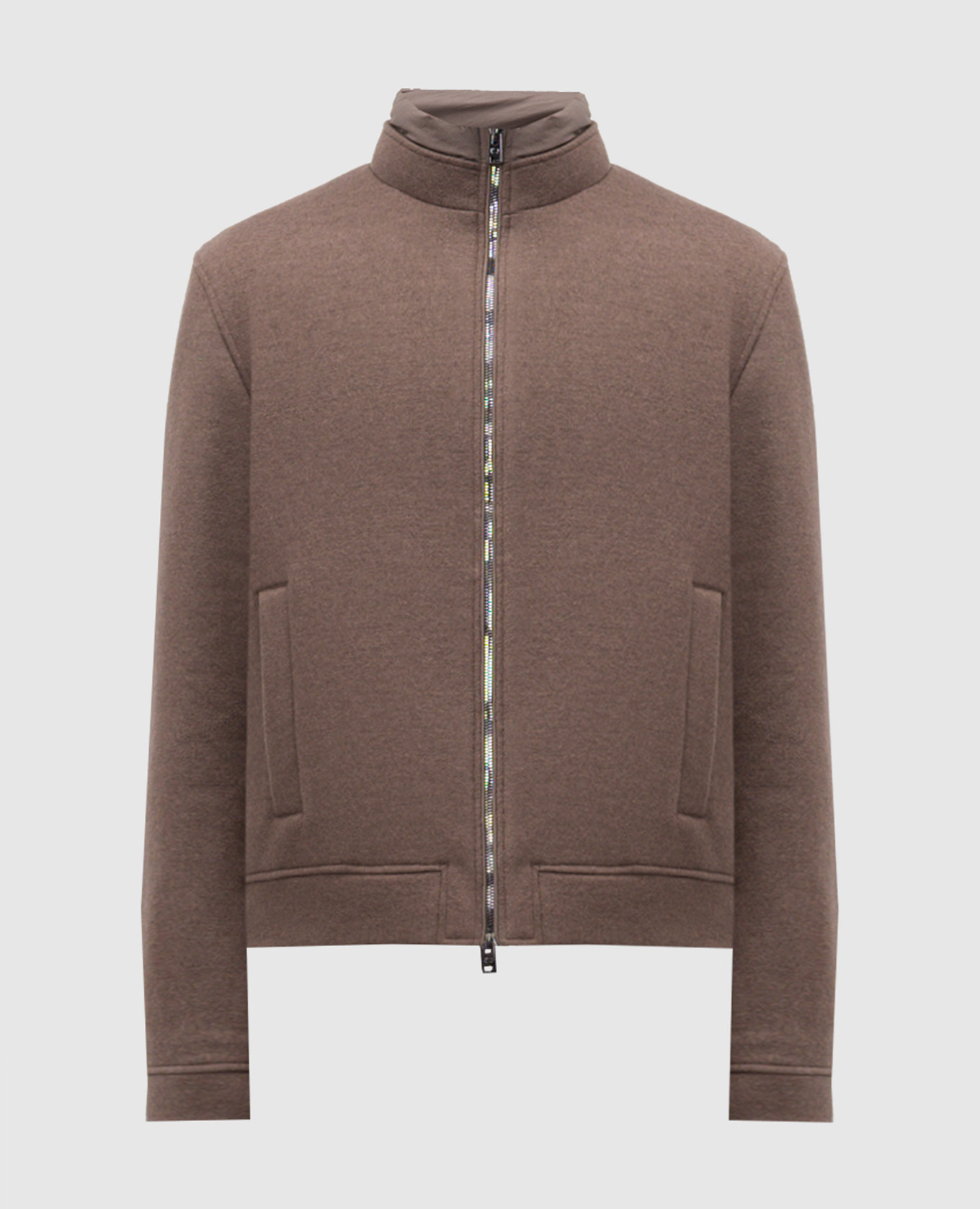 

Brown Lewis down jacket with wool Woolrich