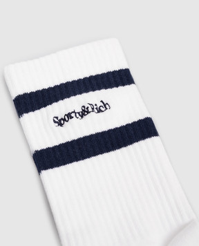 Sporty & Rich White socks with logo embroidery AC026715300WH22