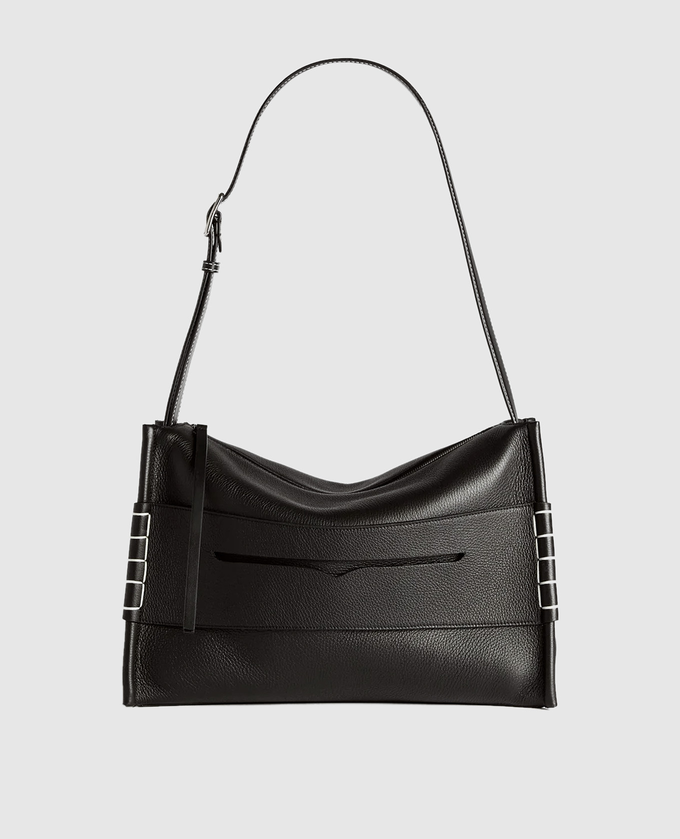 

Black leather bag with logo JW Anderson
