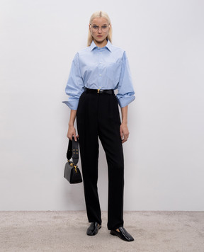 Ami Paris Blue striped shirt USH766CO0219w