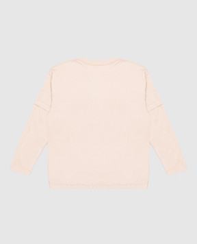 Maison Margiela MM6 Children's beige long-sleeve shirt with inside-out effect M61132MM04I