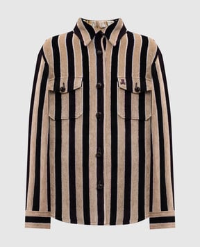 La DoubleJ Beige striped BTYB shirt JAC0112VIS026STR08