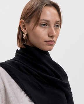 Twinset Black patterned scarf 262TA4360