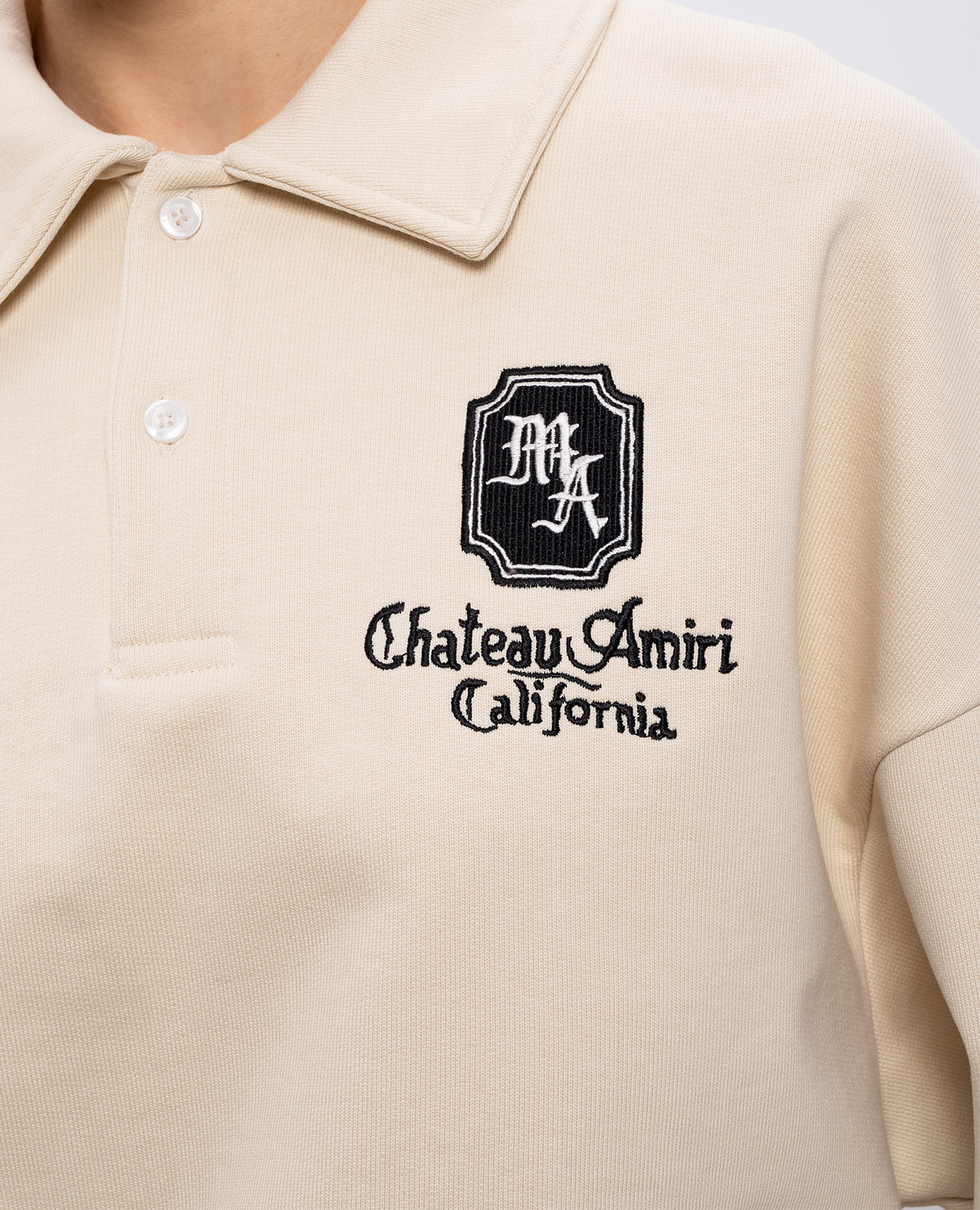 Beige polo sweatshirt MA CHATEAU AMIRI 5