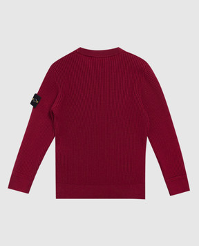 Stone Island Children's burgundy wool sweater L2S165100010S0C0214