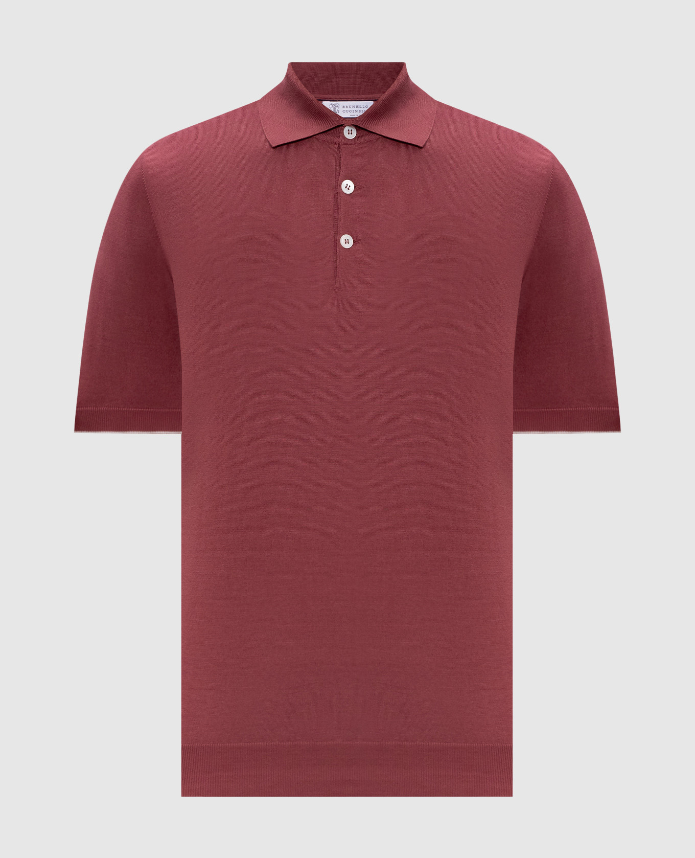 Pink polo with piping
