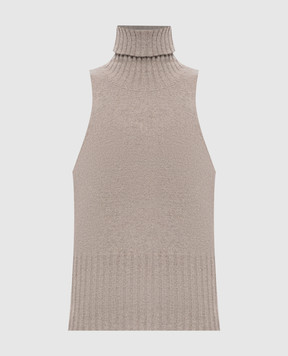 Solotre Beige wool top M3AC0002
