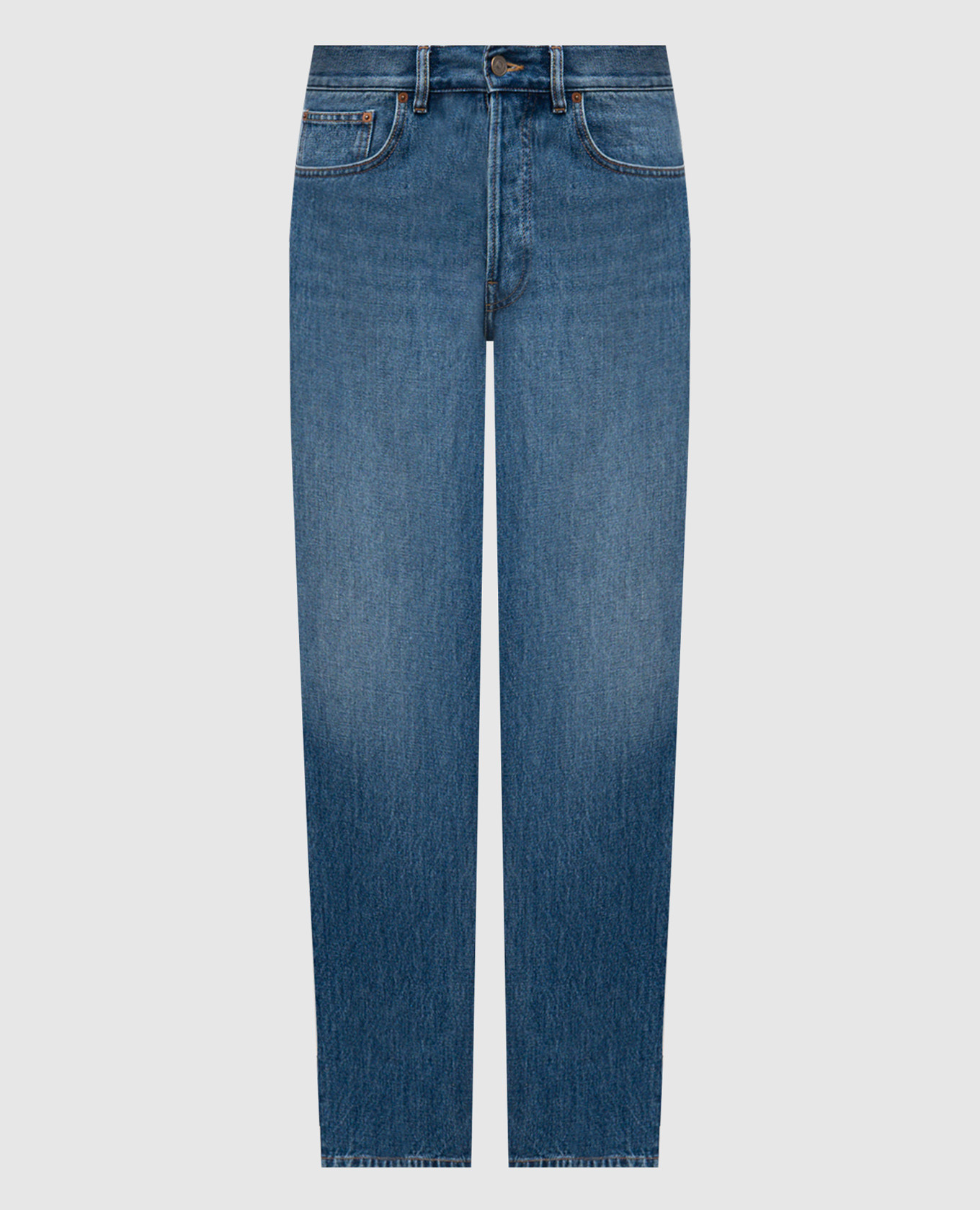 Blue jeans with a worn effect Valentino