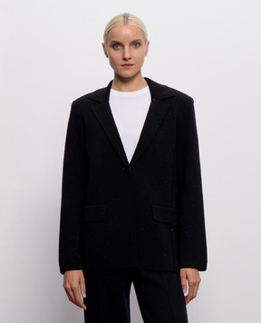 Twinset Black jacket with sequins 262LI3PAA