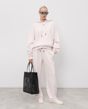 Off-White Pink hoodie with Paint Arrow print 44MBB085S26F00J