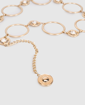 Twinset Golden belt with crystals 261TA4190