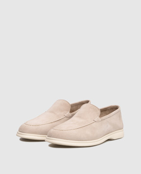 Pini Parma Beige suede loafers SHOXMOCBEI
