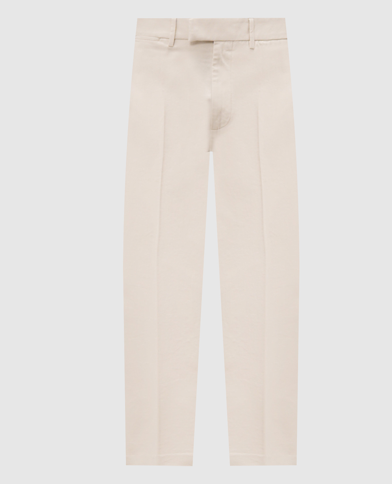 White pants with logo