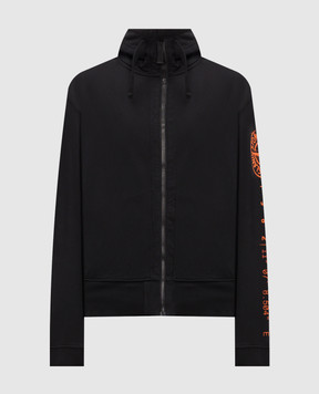 Stone Island Black sports jacket with logo print L2S156100009S0467