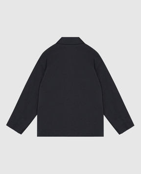 Dolce&Gabbana Children's blue jacket with wool L42BA5FUZEM