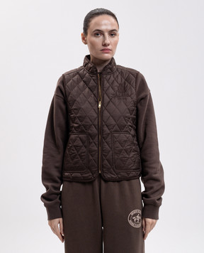 Sporty & Rich Brown quilted vest JA00883205BR38