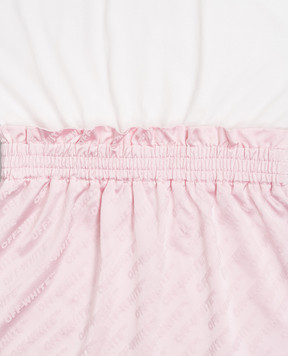 Off-White Children's pink dress with logo pattern 44GDB037S26F001