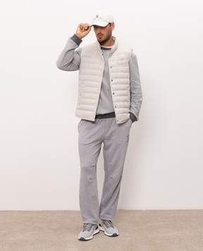 Brunello Cucinelli Grey down vest MV4081711