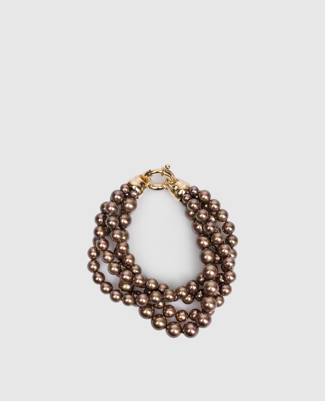 

Brown multi-layered bracelet Madreperla