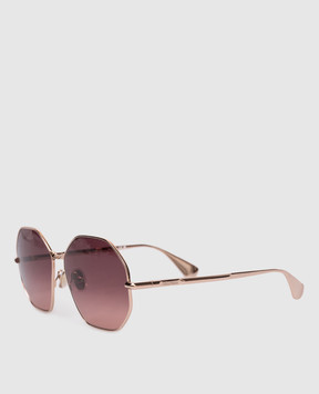 Max Mara QUINOA gold sunglasses with logo engraving MXOQUINOA