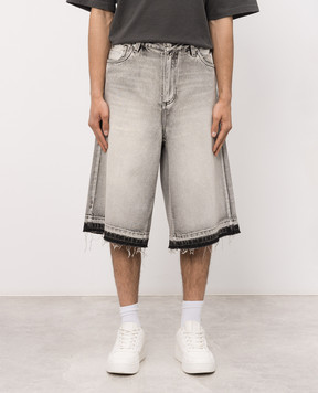 Misbhv Gray denim shorts 260U311