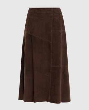 ARMA Vayenne brown suede skirt 005L26105102