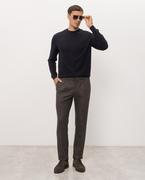 Stefano Ricci Brown cashmere pants M1T6300020CEA01T