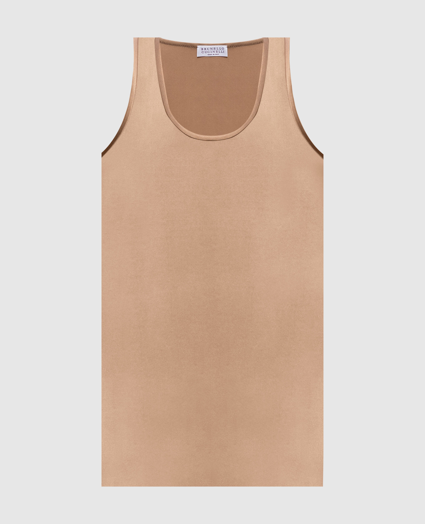

Brown silk top Brunello Cucinelli