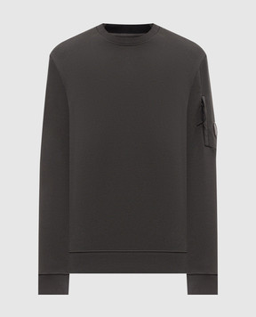 C.P. Company Grey sweatshirt with logo patch MSS713A005086W