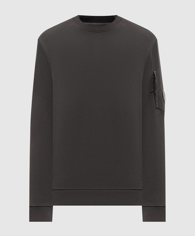 Grey sweatshirt with logo patch