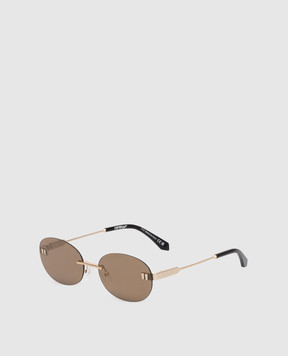 Off-White Frisco gold sunglasses OERI152F25MET001