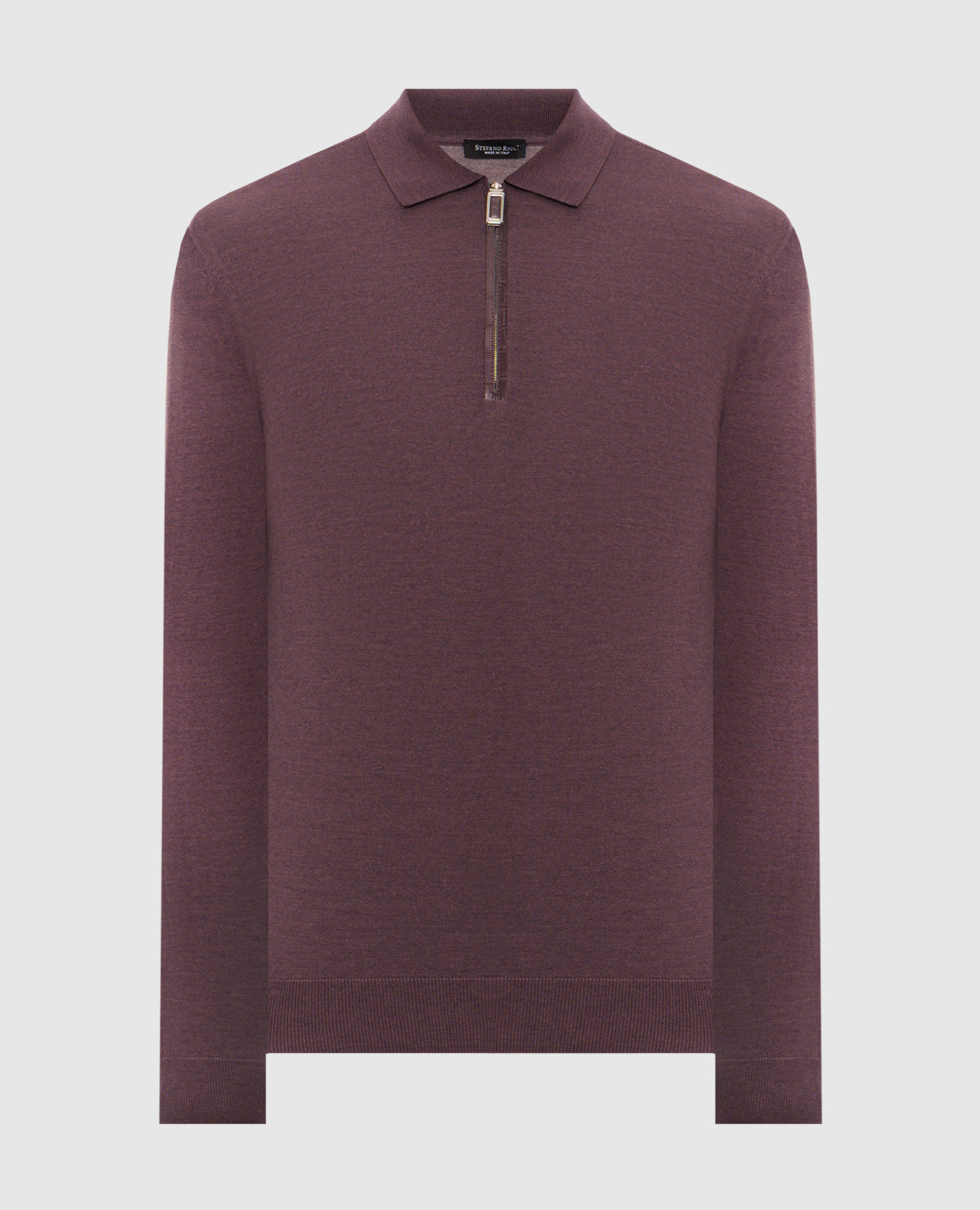 Purple wool and silk jumper