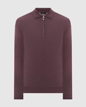 Stefano Ricci Purple wool and silk jumper K606426Z35F26314