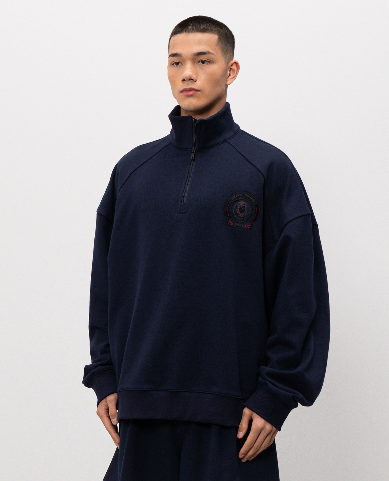Blue sweatshirt with zipper Juun.j 3