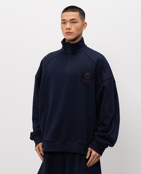 Juun.j Blue sweatshirt with zipper JC6141P22R