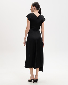 Victoria Beckham Aria black midi dress 1226WDR007292D