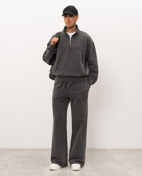 Trussardi Grey sweatshirt with logo print G8338000192NMF511F08