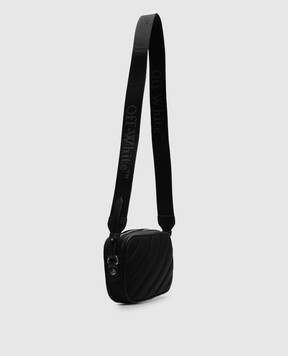 Off-White Black cross-body bag with textured emblem OWWNQ07F26FB01