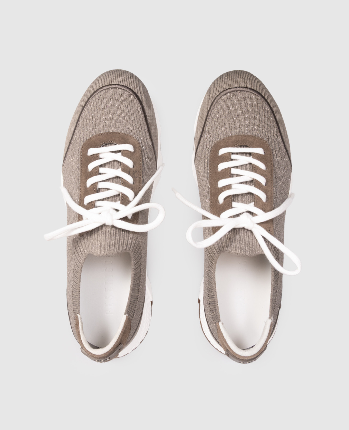 

Brown sneakers with lurex Peserico