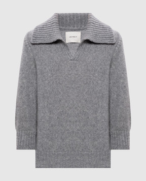 LISA YANG Lailai grey cashmere and silk sweater 2025344