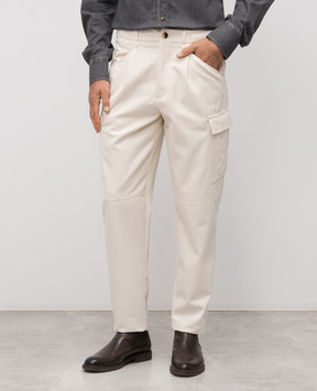 Brunello Cucinelli Beige cargo with wool ME262F1160
