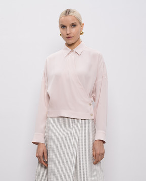 Agnona Pink blouse with a silk scent TD1105YU5074