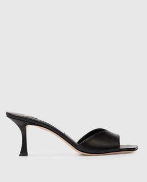 Jimmy Choo Black Skye leather mules SKYE70CLF