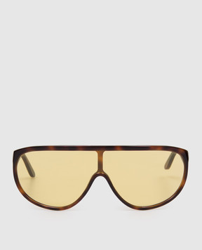Toteme Brown Shield Aviator Sunglasses 263WAE0011EC0001
