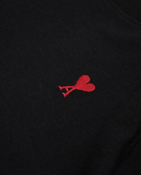 Ami Paris Children's black T-shirt with emblem KTS354726