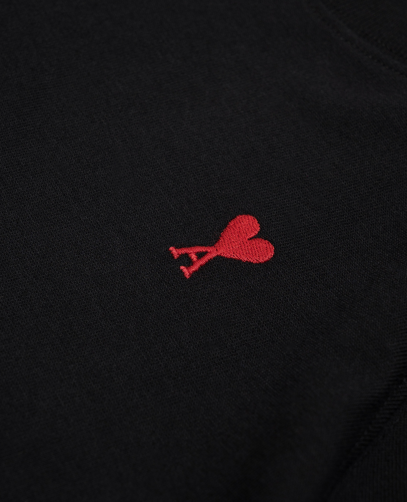 Children's black T-shirt with emblem Ami Paris 3