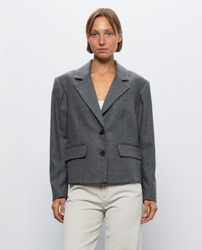 Momoni Kaja gray wool jacket MOJA04330MO