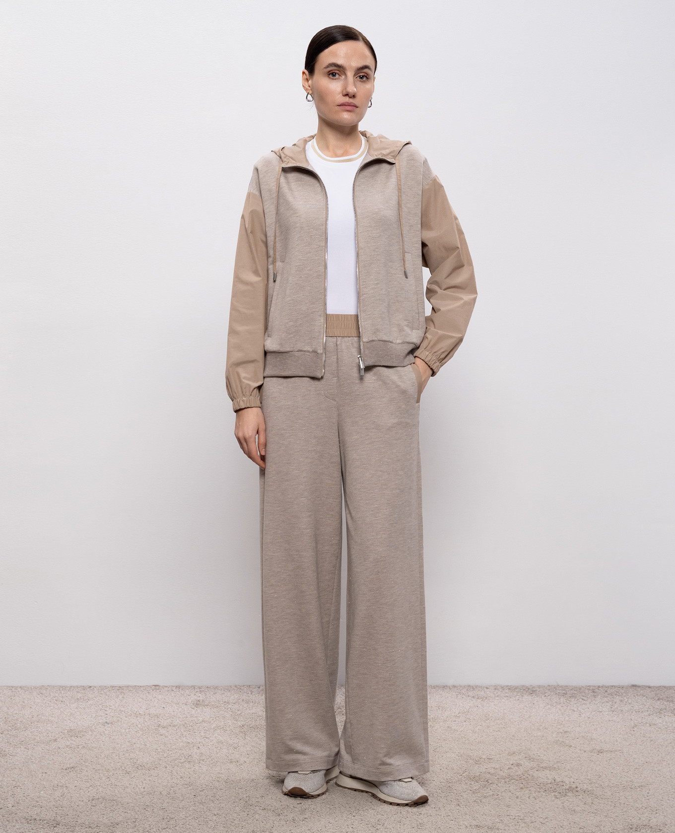 

Beige sports jacket with lurex Peserico